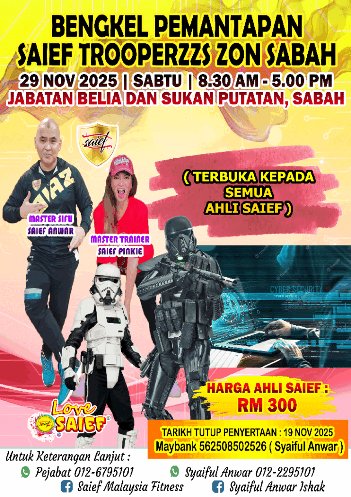 Kursus & Event SAIEF Malaysia Fitness Jun - Disember 2025 17 BLN 11 KURSUS SAIEF SABAH 29