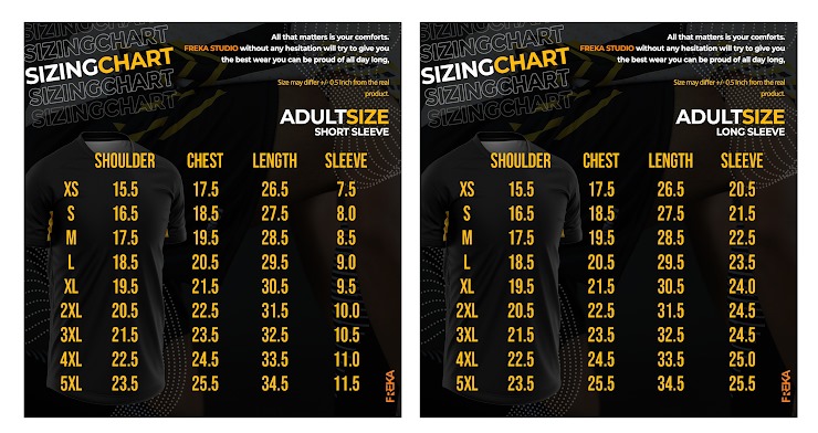 SIZE TSHIRT